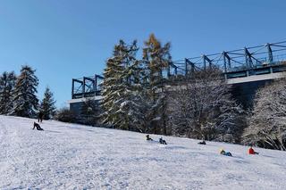Górka saneczkowa w parku Jordana w Krakowie