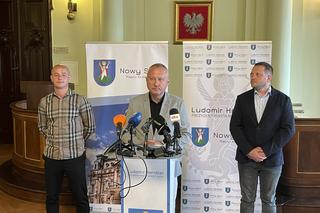 Konferencja prasowa, na której przekazano decyzje w sprawie Sandecji Nowy Sącz
