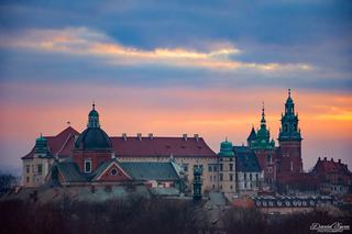 Zachód słońca nad Krakowem