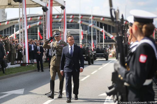 Defilada "Wierni Polsce" w Katowicach i obchody  Swięta Wojska Polskiego