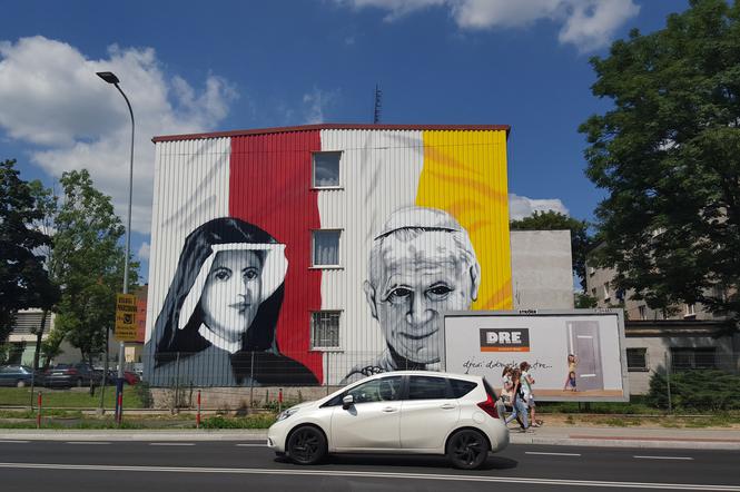 Nowy mural na budynku szpitala Jana Pawła II. Jak Wam się podoba? [ZDJĘCIA]