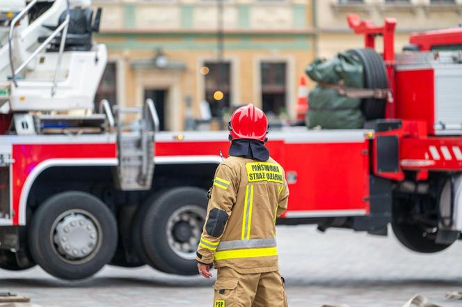 Akcja strażaków w centrum Poznania