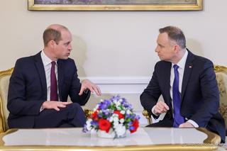 Książę William spotkał się z prezydentem Andrzejem Dudą. Rozmawiali o wojnie w Ukrainie