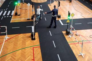 Mobilne miasteczko ruchu drogowego w Łodzi