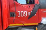Wypadek wozu strażackiego OSP Dąbrowa