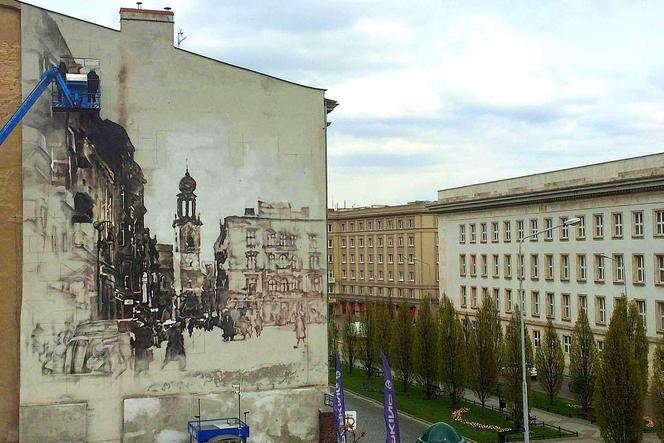 W Poznaniu powstaje nowy mural! [WIDEO, AUDIO] Inspirowany jest historią miasta