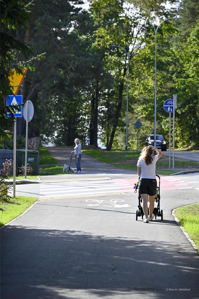 Ścieżka rowerowa przy ul Ciołkowskiego w Białymstoku