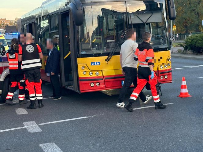 Wypadek autobus laweta