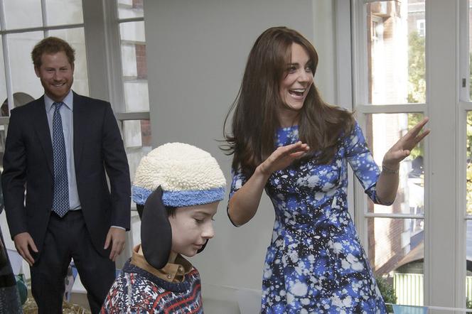 Księżna Kate, książę William i książę Harry