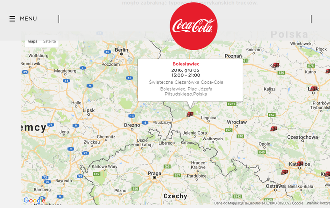 Trasa ciężarówek Coca-Coli