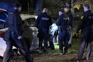 Policyjny pościg ulicami Warszawy. BMW w płomieniach 