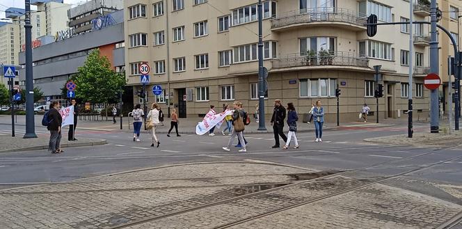 Strajk MOPS Łódź 8.07