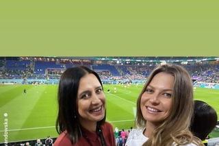 Milena Lewandowska i Anna Lewandowska na Polska - Meksyk