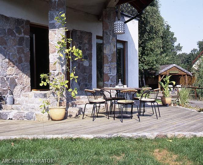 Ganek połączony z patio