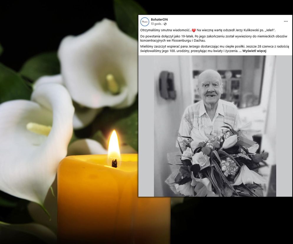 Na wieczną wartę odszedł Jerzy Kulikowski. Do powstania dołączył jako 19-latek. Miał 100 lat