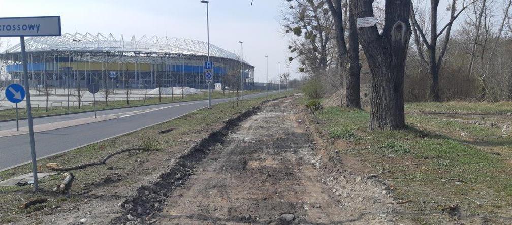 Ścieżka rowerowa na Motoarenę