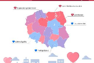 Romantyczna mapa Polski. Gdzie są najromantyczniejsi Polacy?