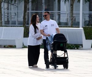 Marcin Hakiel z Dominiką i synkiem Romeo w Sopocie