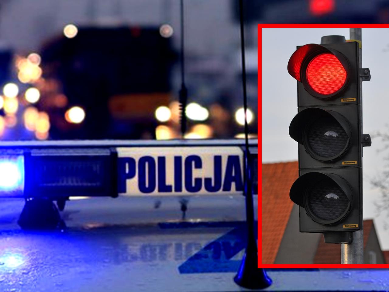 Przejechał na czerwonym świetle, na widok policji rzucił się do ucieczki. Pościg pod Świdwinem