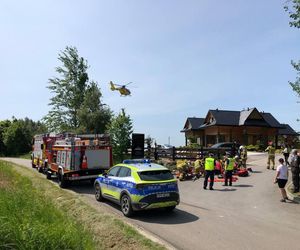 Wypadek motocyklistów w Baryczce