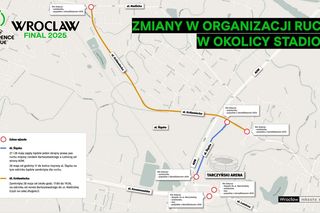 Finał Ligi Konferencji Europy 2025 we Wrocławiu - zmiany w organizacji ruchu