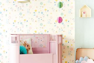 Wzorzyste pastele na ścianach w pokoju dziecka