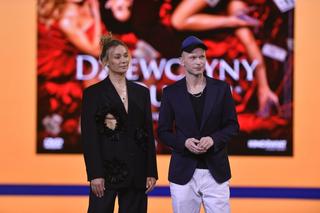 Sonia Bohosiewicz świeci piersią na ściance podczas gali Empiku 