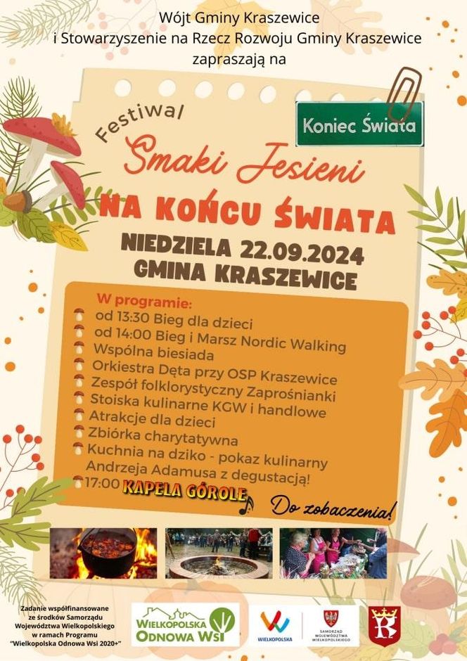 plakat - Festiwal Smaki Jesieni na Końcu Świata 