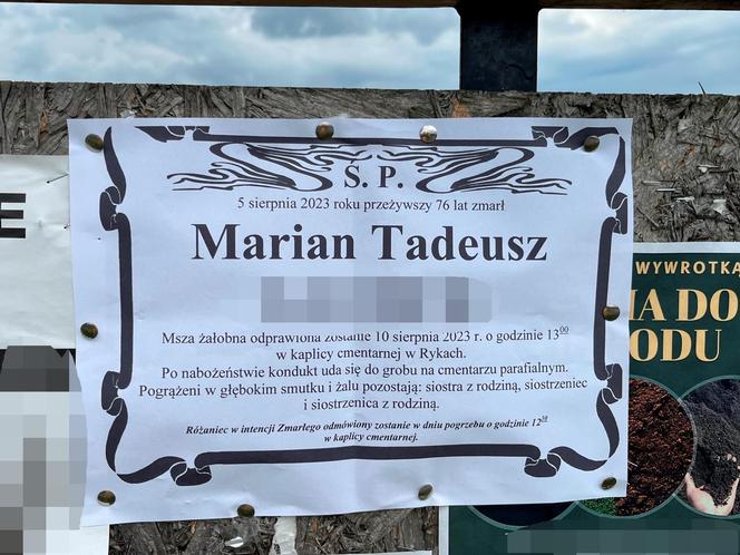 Druh OSP Marian T. nie żyje. Zginął w pożarze własnego domu