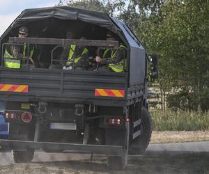 Miejsce upadku rosyjskiego drona w Wohyniu