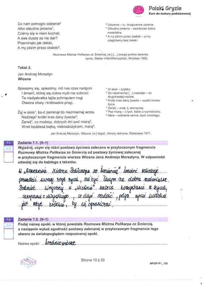 Matura 2025 - polski.