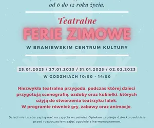  Ferie z Braniewskim Centrum Kultury w teatralnym klimacie