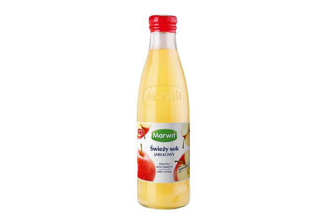 Świeży sok jabłkowy Marwit – zdrowy Produkt Roku