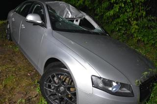 Koszmar na oczach kobiety i dzieci. 40-latkowi pękła czaszka po zderzeniu z łosiem pod Płońskiem