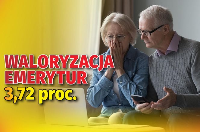 Waloryzacja emerytur 3,72 proc.