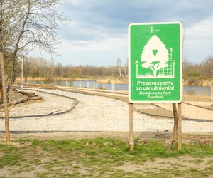 Budowa parku Żerańskiego w Warszawie (kwiecień 2025)