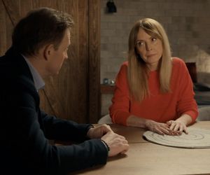 Barwy szczęścia odc. 3195. Agnieszka (Katarzyna Tlałka), Łukasz (Michał Rolnicki)