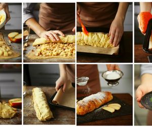Ciasto na wigilię: strudel jabłkowy w cieście francuskim