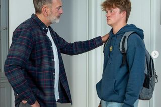 Na sygnale. Wiktor (Wojciech Kuliński), Czarek (Maksymilian Balcerowski)