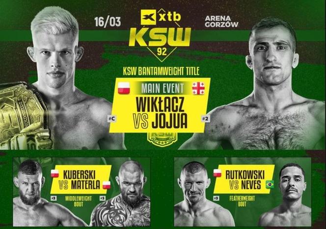 KSW 92 kiedy gala KSW 92 transmisja na żywo kiedy walka Materla - Kuberski KSW 92 DATA GODZINA rozpoczęcia gali KSW 92 Matera - Kuberski o której godzinie KSW 92