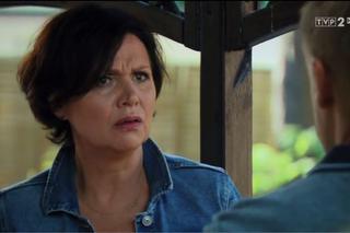 M jak miłość, odcinek 1398. Marysia (Małgorzata Pieńkowska), Paweł (Rafał Mroczek)