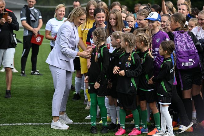 Marta Nawrocka na festiwalu piłki kobiecej