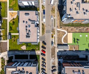 Nowe osiedla na pograniczu Kamionka i Grochowa w Warszawie