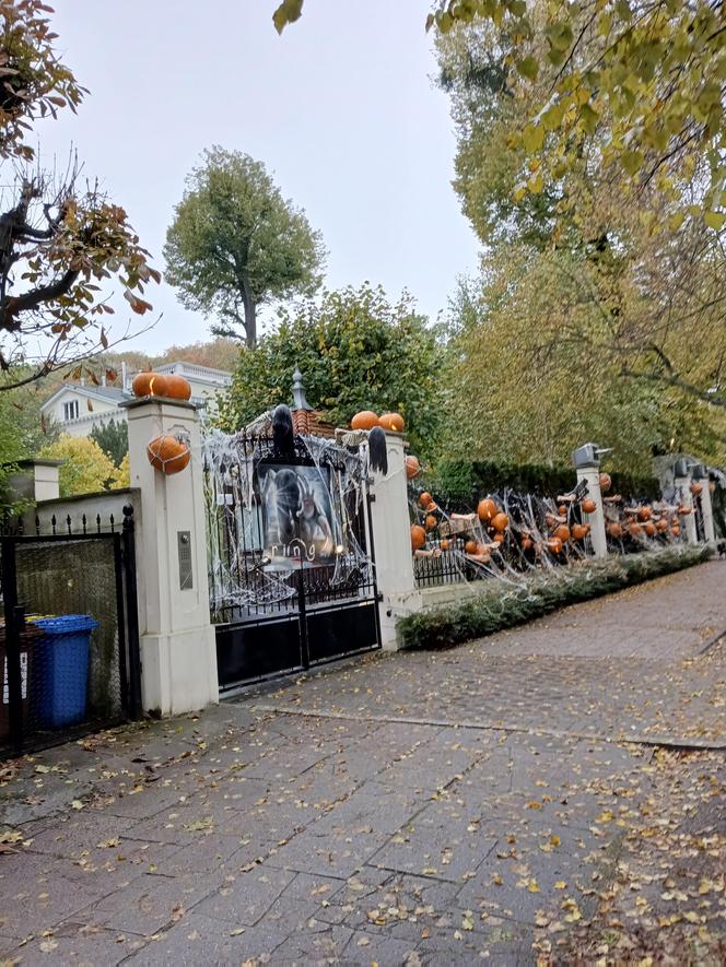 Willa na Jaśkowej Dolinie znów ozdobiona. Tym razem przechodniów zaskakują halloweenowe straszydła!