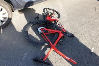 Wypadek rowerzystek w Wilkowicach