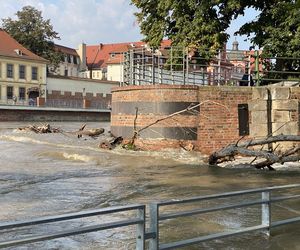 Wrocław. Fala w centrum miasta.