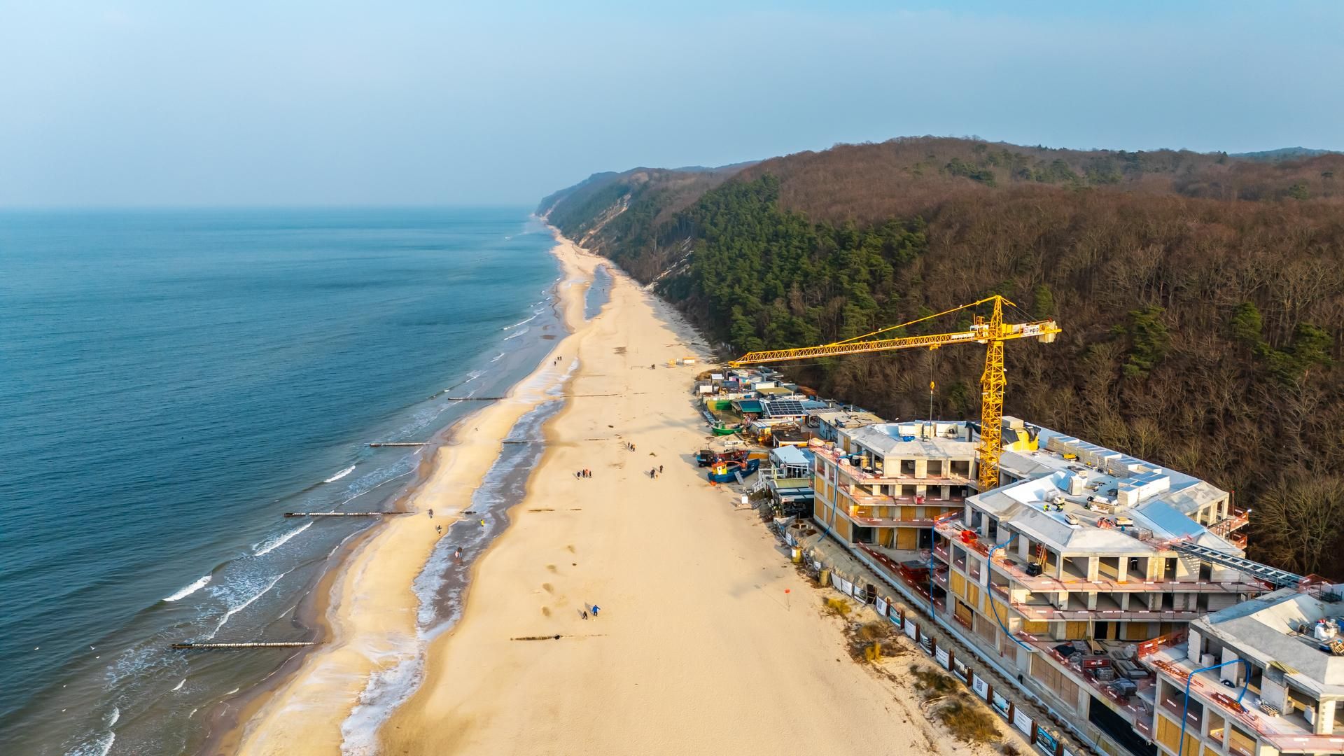 The Sea Resort w Międzyzdrojach podczas budowy