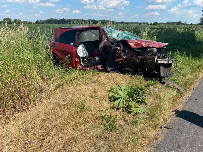 Otarł się o drzewo, a następnie wjechał w rowerzystę! Śmierć pod Obornikami