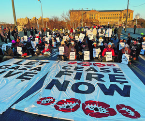 Paraliżują Amerykę dla pokoju