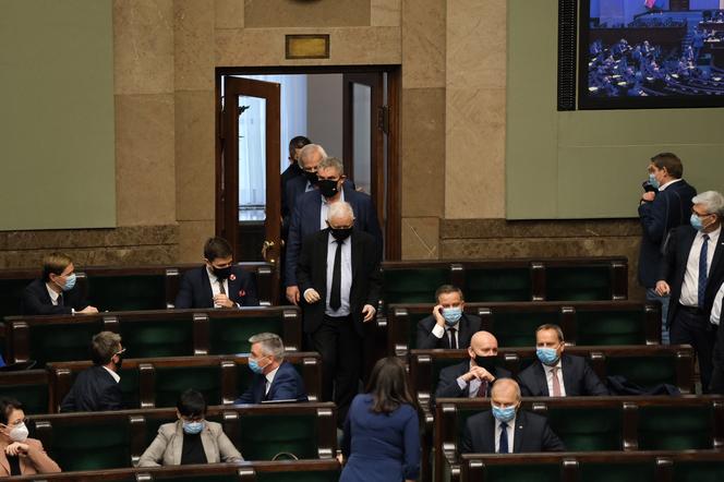 Jarosław Kaczyński w sejmie